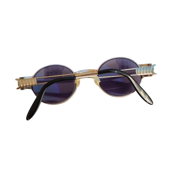 PALOMA PICASSO x VINTAGE 8410 290 Gold rim glasses 90s round sunglasses - Picture 2 of 16